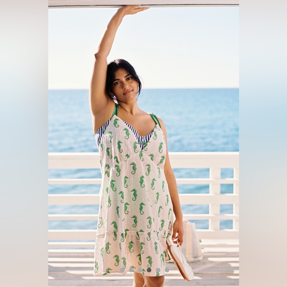 Anthropologie Maeve Plunge A Line Coverup